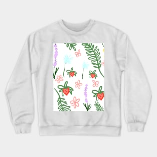 Scandinavian spring white Crewneck Sweatshirt